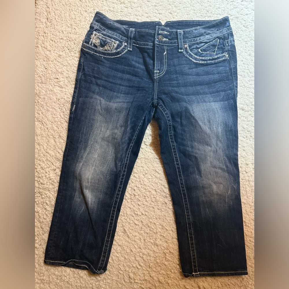 Vigoss The Chelsea Capri Crop Swnim Jeans 11/12 Like New